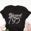 Anniversaire T-Shirt Beni Par Dieu Pour 79 Ans 79eme