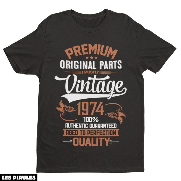 Anniversaire T-Shirt Drole 50eme Premium Pieces Originales