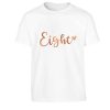 Anniversaire T-Shirt Eight Coeur Or Rose Awesome Party