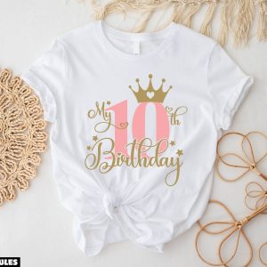 Anniversaire T-Shirt Mes 10emes 10 Ans Celebration Party