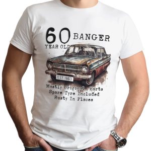 Anniversaire T-Shirt Old Banger 60th Car Enthusiast 60