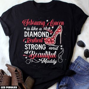 Anniversaire T-Shirt Une Reine Est Nee Happy To Me Tendance