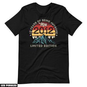 Anniversaire T-Shirt Vintage Mai 2012 12eme Fete Retro