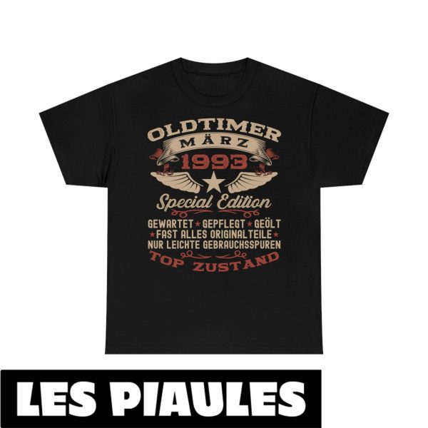 Anniversaire T-Shirt Voiture Classique Vintage 1953 1963