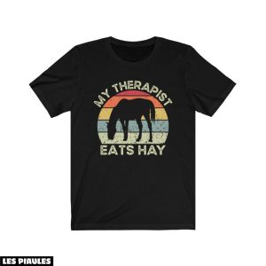 Cadeau Pour Mon Amoureuse T-Shirt Cheval Retro Equitation