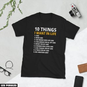 Cadeau Pour Mon Amoureux T-Shirt 10 Things I Want In Life Cadeau Pour Mon Amoureux T-Shirt 10 Things I Want In Life