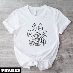 Cadeau Pour Mon Amoureux T-Shirt Dog Paw Camping Adventures
