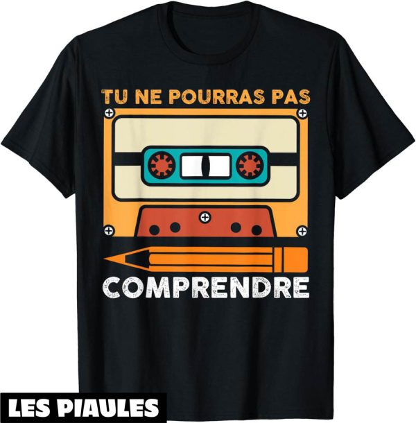Fete De La Musique T-Shirt Annees 80 90 Cassette Crayon