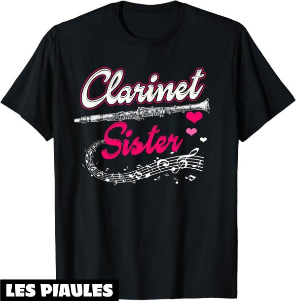 Fete De La Musique T-Shirt Clarinette Seur Instrument