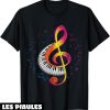 Fete De La Musique T-Shirt Cle De Sol Clavier Cadeau