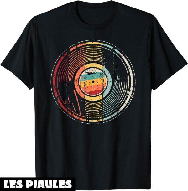 Fete De La Musique T-Shirt Disque Vinyle De Style Retro