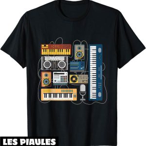 Fete De La Musique T-Shirt Dj Mixer Synth Vintage Musician