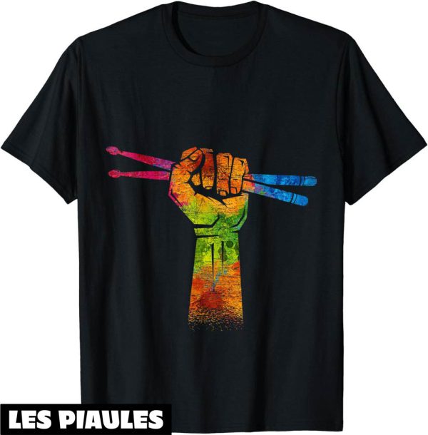 Fete De La Musique T-Shirt Drums Percussion Baguettes