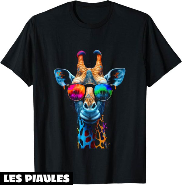 Fete De La Musique T-Shirt Girafe Lunettes De Soleil