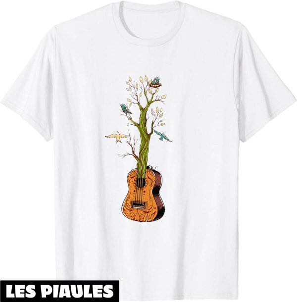 Fete De La Musique T-Shirt Guitariste La Nature Les Oiseaux