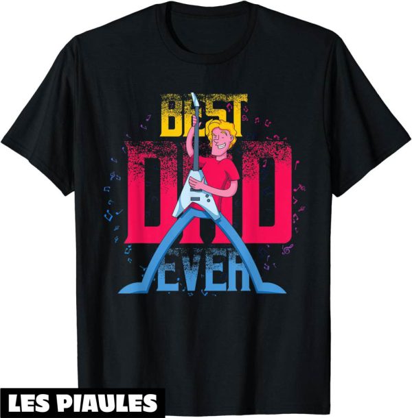 Fete De La Musique T-Shirt Guitariste Papa Cadeau