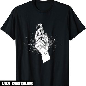 Fete De La Musique T-Shirt Harmonica Notes De Musique