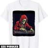 Fete De La Musique T-Shirt Le Squelette De Fete Aime