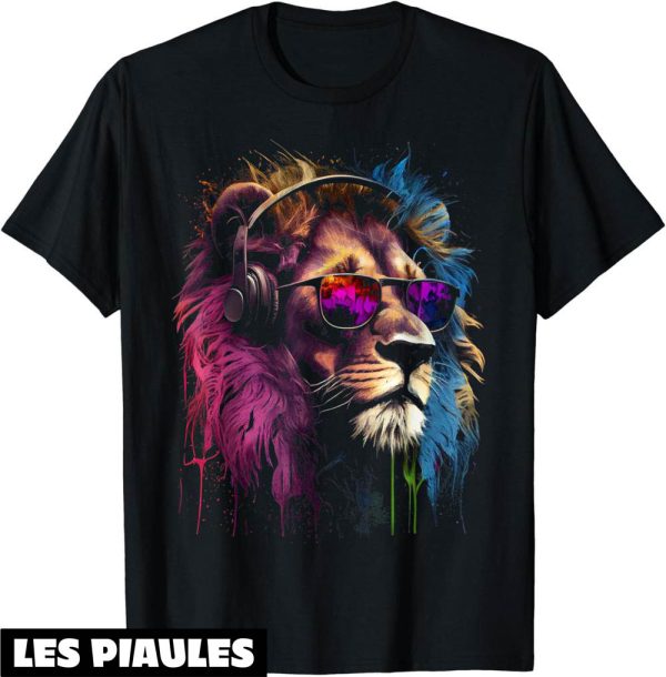 Fete De La Musique T-Shirt Lion Lunettes De Soleil