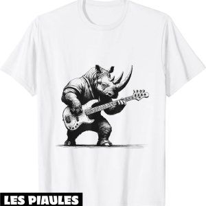 Fete De La Musique T-Shirt Retro Jouant De La Guitare