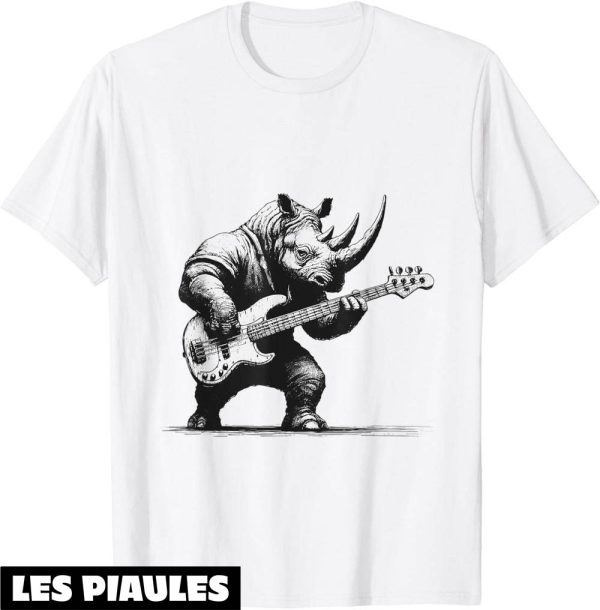Fete De La Musique T-Shirt Retro Jouant De La Guitare