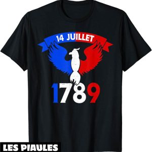 Fete Nationale T-Shirt 14 Juillet 1789 Tricolore Francaise