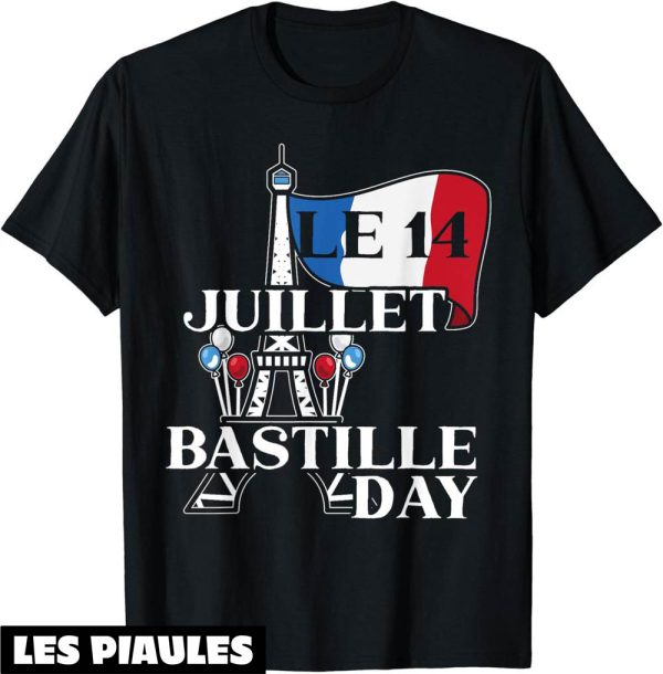 Fete Nationale T-Shirt 14 Juillet 1789 Vive La France Cadeau
