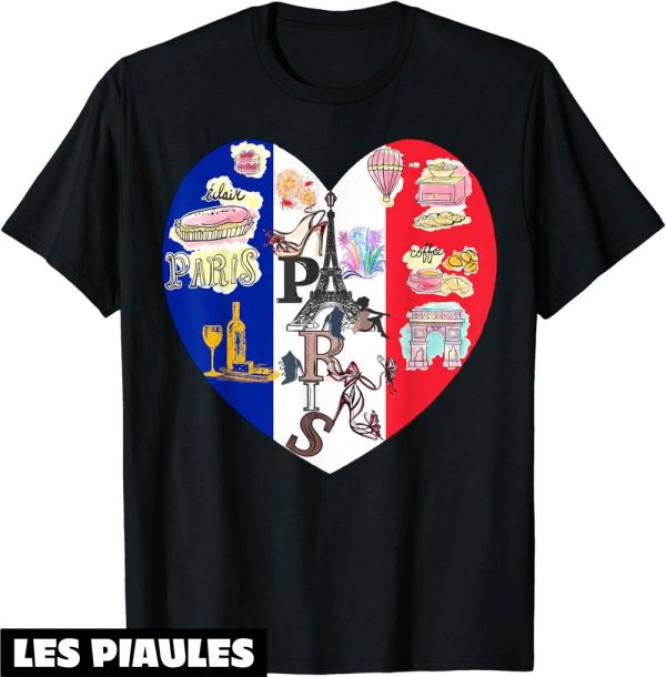 Fete Nationale T-Shirt 14 Juillet Drapeau Francais