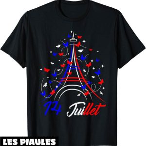 Fete Nationale T-Shirt 14 Juillet Drapeau Francaise