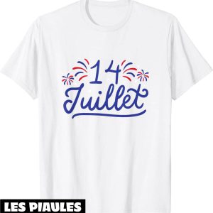 Fete Nationale T-Shirt 14 Juillet France Tricolore