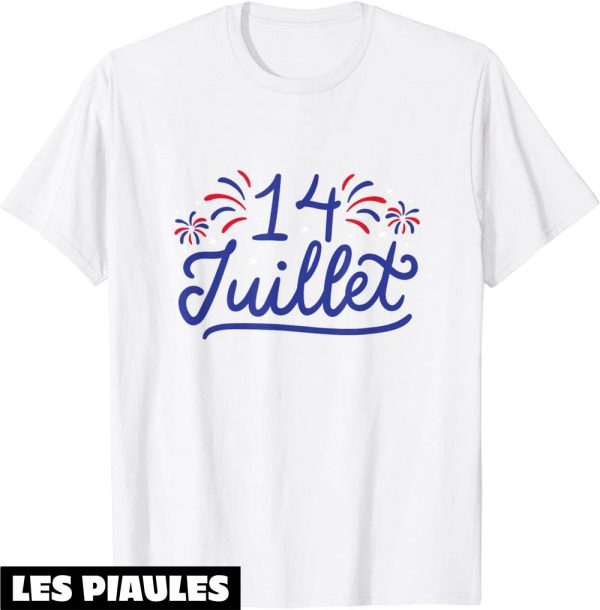 Fete Nationale T-Shirt 14 Juillet France Tricolore