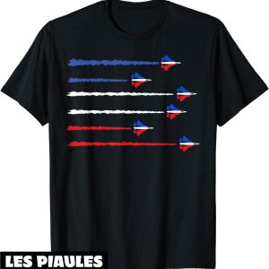 Fete Nationale T-Shirt 14 Juillet Tricolore Jets Francaise