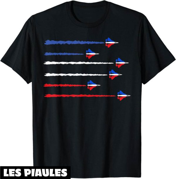 Fete Nationale T-Shirt 14 Juillet Tricolore Jets Francaise