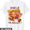 Fete Nationale T-Shirt 14 Juillet Vive Le 14 Juillet