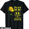 Fete Nationale T-Shirt 14eme Anniversaire 14 Ans Tournesol