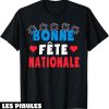 Fete Nationale T-Shirt Bonne 14 Juillet France Tricolore