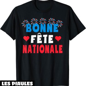Fete Nationale T-Shirt Bonne 14 Juillet France Tricolore