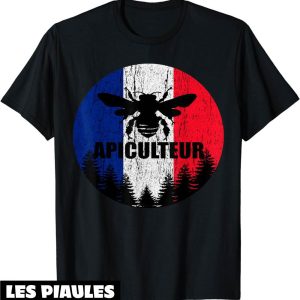 Fete Nationale T-Shirt Cadeau Pour Apiculteurs Drapeau