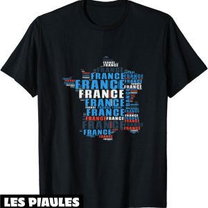 Fete Nationale T-Shirt Carte De France Amour Patrie