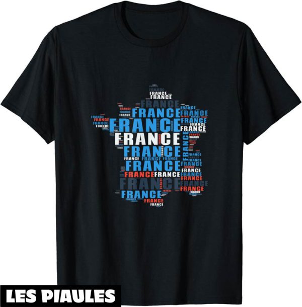Fete Nationale T-Shirt Carte De France Amour Patrie