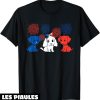 Fete Nationale T-Shirt Chien Chienne Drapeau Francais