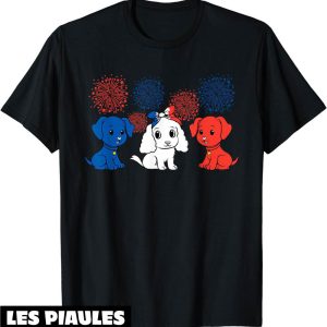 Fete Nationale T-Shirt Chien Chienne Drapeau Francais