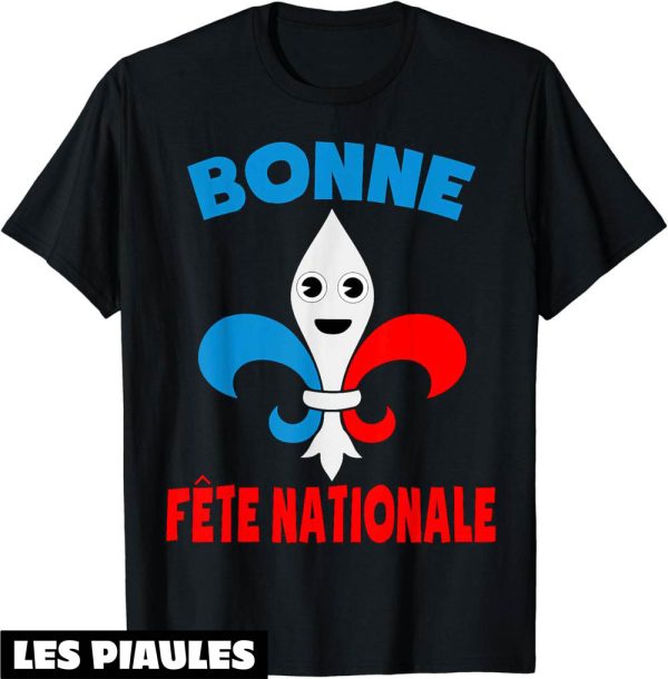 Fete Nationale T-Shirt Fleur De Lys France Drapeau