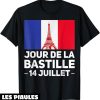 Fete Nationale T-Shirt Jour De La Bastille 14 Juillet France