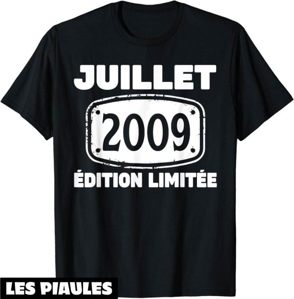 Fete Nationale T-Shirt Juillet 2009 14 Ans Cadeau