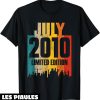 Fete Nationale T-Shirt Juillet 2010 14 Ans Anniversaire