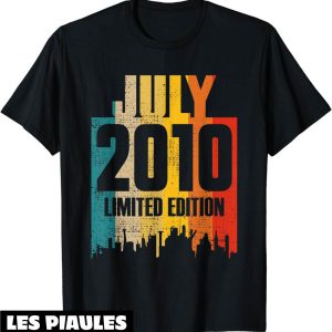 Fete Nationale T-Shirt Juillet 2010 14 Ans Anniversaire