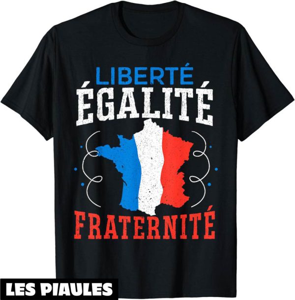 Fete Nationale T-Shirt Liberte Egalite Fraternite Cadeau