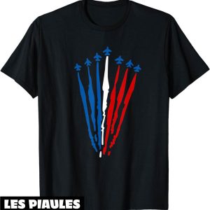 Fete Nationale T-Shirt Maillot Tricolore Avion Bastille