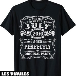Fete Nationale T-Shirt Millesime Juillet 2010 Cadeau 14